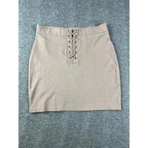 Forever 21 Lace-Up Mini Skirt Stylish & Chic‎ Size Medium